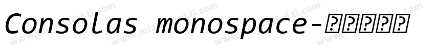 Consolas monospace字体转换